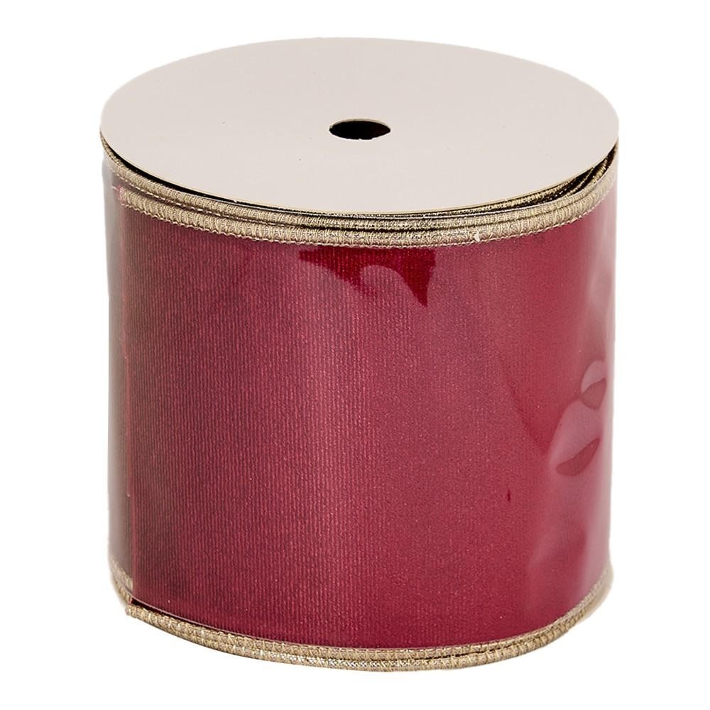 NASTRO DOUBLE FACE 100MMX10Y VELLUTO LAME WINE